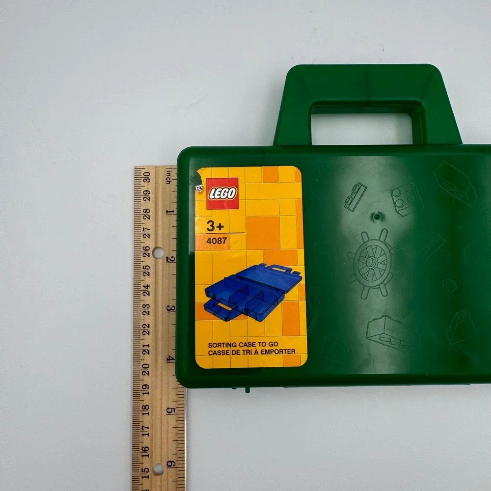 LEGO Sorting Case To Go Kids Green Portable Storage Box 4087‎